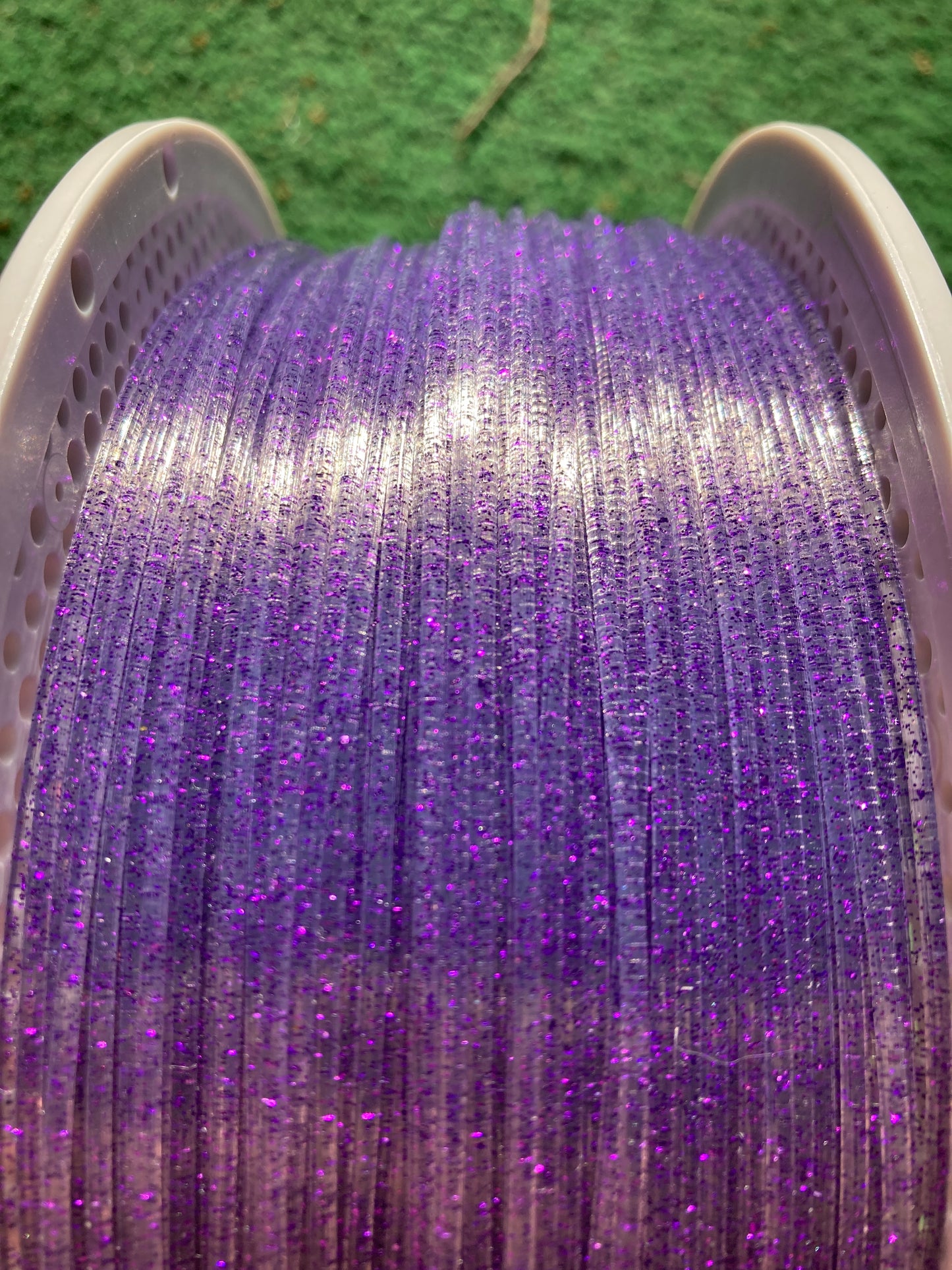Purple Glitter Clear